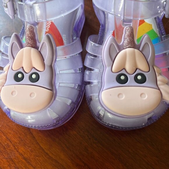 Mini Melissa Possession Unicorn Purple Sandals- Size 5 - Picture 5 of 8